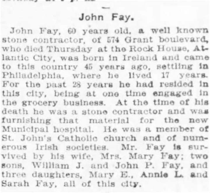 Cincinnati Enquirer John Fay Obituary And Death