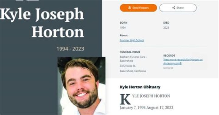 WebBlog | Kyle Horton Death Information